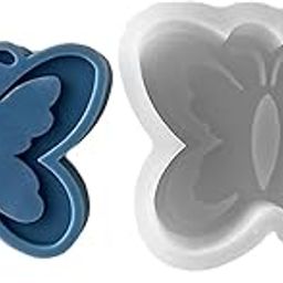 RKPM HOMES Candle Mold I 3D Fondant Butterfly Shape Silicone Plaster Epoxy Mould I for DIY Handmade Ornament Chocolate Cake Décor Aromatherapy Soap Resin Art Craft Desktop Display Party Decoration (A)-image-48