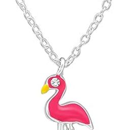 925 Sterling Silver Hypoallergenic Flamingo Pendant Necklace for Babies, Kids & Girls | Diwali Gift | Comes in a Gift Box | 925 Stamped with Certificate of Authenticity | NK1085-image-72