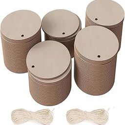 DIY4U® MDF Art Craft Circle 2 Inch Round Shape with Hole | 50 pc. | 2mm Thin | Predrilled Wood Blank Cutout for Decoration, Pendants, Painting Resin & Fluid Art, Games, Scrapbooking, Gift Tags, Table Numbers, Banners, Wood flags, Christmas Tree Ornaments or used as Props in kids school handicraft classes-image-86