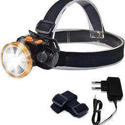 RENMAX Compact Head Torch Weatherproof LED Flash Spotlight Rechargable for Cycling Camping Caving Hiking Hunting Trekking ABS Plastic - 1Pc (50W LED-952)-49