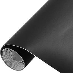 WISDOM Matte Black Vinyl Wrap Sheet for Car & Bike Self Adhesive Vinyl Wrap Sticker & Decal Roll Film for Auto Car Vehicle and Motorcycle (18x52 Inch, Black Matte)-picture-11
