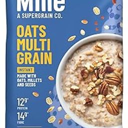 Mille High Fibre Millet and Oats | Zero Added Sugar | Power of 7 - Millets, Oats, Flax seeds and Chia seeds | Instant Multigrain High Protein Breakfast Cereal | 500g-11