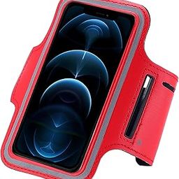 Nplus India Sports Armband for Apple iPhone XR - Sleek Red, Secure Fit, Adjustable Strap, Headphone Access, Key Pocket - Ideal for Running, Gym, and Outdoor Activities-image-90