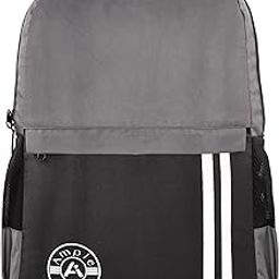 Backpack | Padded Shoulder Straps | Ergonomic Design | 3 Main Compartments | 40L | For Office | Grey & Black-12