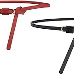 Women Skinny Leather Knot Belts,Thin Waist Belt for Dress Adjustable Tie Belt for Ladies Elegant Coat Dress MIdi Shirt Female Girls knot Belt-image-37