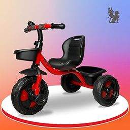 TALIO by Griffin GT-103 Kids Tricycle - Premium Design with Front & Rear Baskets | Perfect for Ages 2-5 Years (Red)-image-12