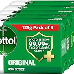 Dettol Original Germ Protection Bathing Soap Bar (Buy 4 Get 1 Free - 125g each), Combo Offer on Bath Soap-14