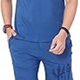Cotton T-Shirt and Shorts Set for Men,Night Wear for Men,Men's Pyjama Set 119-image-98