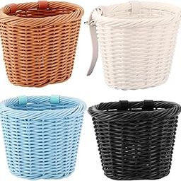 UJEAVETTE Bicycle Handlebar Basket Pets Carrier Picnic Mountain Bike Bike Basket Front Brown-image-42