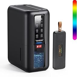 Dehumidifier for Home, 320 sq. ft Dehumidifiers for Bathroom, Bedroom, Living room,Closet with 68OZ Water Tank, Moisture Absorbers, Auto Humidity Control, 7 Color Breathing Light, Black-image-12