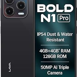 Lava Bold N1 Pro (Stealth Black, 4 GB RAM, 128 GB Storage)| Bigger 6.67" HD+ IP54 Display | 120 Hz Refresh Rate | 50 MP AI Triple Rear Camera | 8 MP Front Camera| 5000 mAh Battery| Charger in Box-29