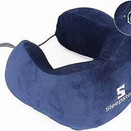 SleepStore Memory Foam Neck Pillow for Travelling | Pain Relief Sleeping Neck Support Pillows for Travel | Comfortable and Breathable Cover | Portable U-Shaped Cushion for Car, Flight, Office, Train-image-82