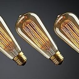 Vintage Edison Tungsten Filament Decorative Bulb (40 Watt) E26/E27 Screw Holder Base, Golden Amber Glass, Warm White (PACK OF 3)-image-22
