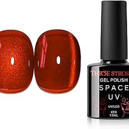 THR3E STROKES 9D Glitter Cat Eye Gelpolish Magnetic Nail Polish Gelpolish Art Manicure DIY at Home Soak Off UV Gel 7.5ML (CE9, 7.5ML), Shimmery Finish-10