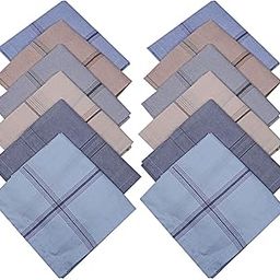 Kuber Industries Cotton 12 Pieces Men's Handkerchief Set - Multi-image-69
