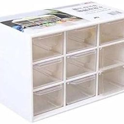 Fezda Mini Plastic 9 Removable Drawer Storage Organizer, Art Craft and Storage Used In Desk, Small Parts, Sewing in Home Office Supplies and Multipurpose Jewellery Box-21