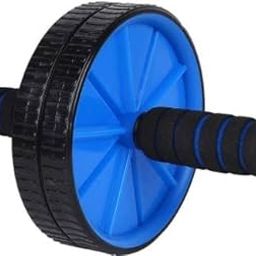 Shopeleven AB Wheel for Abdominal Exercise Ab wheel Roller Fitness Equipment with Knee Mat for Men & Women Home & Gym Workout Exercise (Pack of 1) Blue-0
