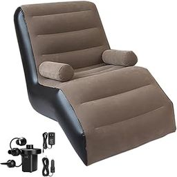 Drumstone 10 𝒀𝒆𝒂𝒓𝒔 𝑾𝒂𝒓𝒓𝒂𝒏𝒕𝒚 Portable Inflatable Sofa Chair with Flocking Backrest & Air Pump – Ultra-Comfort Lounger for Home, Garden, Camping, Terrace, Poolside & Outdoor Relaxation-image-23