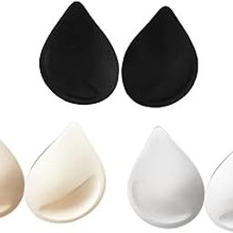 2x Women Bra Pads Inserts Push up Swimwear Soft Breast Pads for Women black|Removable Breathable Push up Bra Inserts for Sports Bra, Everyday Use Bra For Girls, Women|-image-66