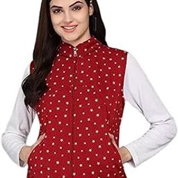 Women’s Jacket Maroon Jacket with Unique Design, Boost Your Style with Fashion Wear for Women & Girls (4381)-image-69