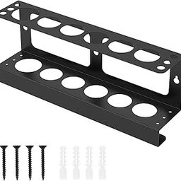 Janoiuc Caulking Gun and Tube Holder, Caulking Tube Holder Storage Rack, Caulk Tube Holder Wall Mount, Holds 6 Tubes and Multiple Caulking Nozzles, Organizer for Workshop, Shop, Garag-image-74