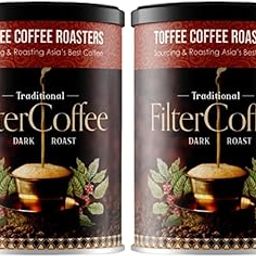 Toffee Coffee Roasters | Pack of 2 x 200gm (400gms) South Indian Filter Coffee | As Seen On Shark Tank | Specialty Blend | Traditional Dark Roast Signature Filter Coffee-image-38
