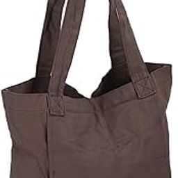DNEI Yoga Mat Carrier Bag, Pilates Canvas Tote Portable Soft Stylish for Gymnasium for Women (Grey)-image-58