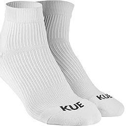 KUE Compression Ankle Socks | Men & Women, Ankle Length | Odour-Free & Breathable | Pain Relief, Daily Use, Running & Sports 3 Pair (White, L/XL)-image-86