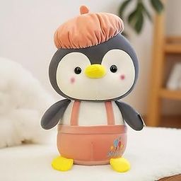 Babique Cap Penguin Plushie Stuffed Plush Teddy Bear Soft Toy |Ideal for Birthdays & Special Occasions Girls/Boys, Baby Kids -Pink(25 Cm)-14