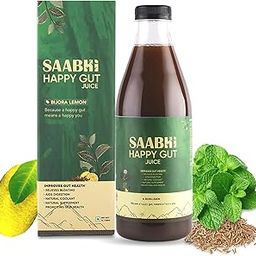 SAABHI HAPPY GUT JUICE- 1L | Tasty Digestive Care Juice | Supports Digestion, Gas & Bloating | Enriched with Bijora Lemon, Jeera, Pudina| | Act as Natural Coolant & Improve Digestive Immunity (Pack of 1)-picture-14