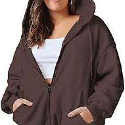 Plus Size Loose FIT Womens Zip UP Hoodie Sizes Till 5XL-image-71
