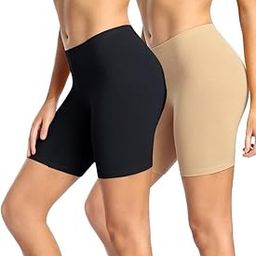 Amazon Brand - Nora Nico Women's Super Combed Cotton High Coverage Elastane Stretch Mid Waist Shorties with Concealed Waistband Shorts (Gym & Yoga)-image-4