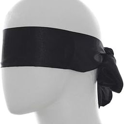 1Pcs Black Lacquer Eyeshade Long Slim Ribbon Thin Blindfold Health Eyepatch Stage Prop Satin Cloth Eye Patch Tie Neck Scarf Band Blind Sleep Blinder-image-17