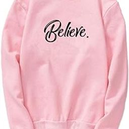 Women's Cotton Round Neck Full Sleeves (W-SS-Believe)-image-77