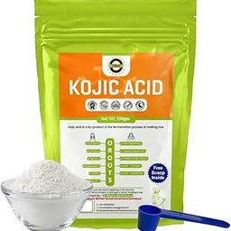 OROOTS® Kojic Acid Powder(100gm) for Skin lightening,Soap Making, Creams, lotions and other DIY Skincare products (Made in Korea)-image-19