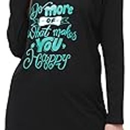 Cotton Printed Full Sleeves Round Neck Regular Fit T-Shirts/Top/Long Night Wear T-Shirt for Women's & Girls-image-95