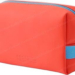 FunBlast Pouches for Women - Cosmetic Pouch Makeup Pouch, PU Leather Toiletry Pouch for Women, Multipurpose Pouch Case with Zipper Lock, Portable Travel Pouch, Money Purse for Girls & Women (Orange)-image-62
