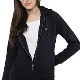 PLAIN Women’s Hoodie with Zipper | Trendy Colors | With Pocket|Be Effortlessly You-image-10