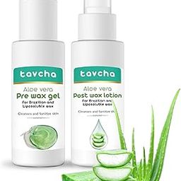 tavcha Aloevera Gel & Lotion Waxing Kit | Pre & Post Combo | 200ml | Good for all skin-image-8