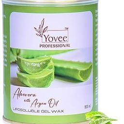 Yovee Professional Aloevera With Argan Oil Liposoluble Gel Wax Easy To Hair Removal For Arms, Chest, Legs, Back, and Full Body, Suitable for Sensitive Skin-4