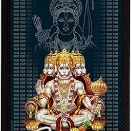 eCraftIndia Sitting Lord Panchmukhi Hanuman Painting, Picture for Entrance, Main Door, South, South West Main Door Vastu Dosh Rectification Remedy of Home, Office and Factory-image-17
