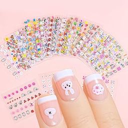 MAYCREATE® 30 Sheet Cartoon Nail Decals Nail Stickers for Kids-image-29