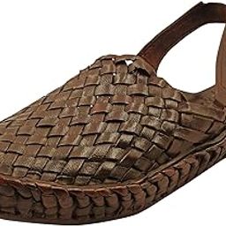 The Select U's Original Premium Leather Classic Jali Brown Kolhapuri Sandal for Men-19