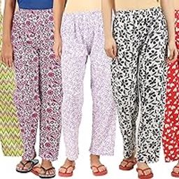 Womens Track Pant Lower Cotton Printed Pyjama/Lounge Wear –Supersoft Cotton Night Wear/Pyjama for Women(Pack of 5Pcs) Multicolour-picture-12