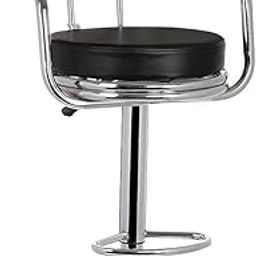 urobin Ring Classic Bar Stool | Bar Chair Height Adjustable & 360° Swivel Revolving | Kitchen Chair with Footrest for Office Shops Dinning | Faux Leather (2)-image-52