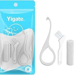 Inralimot 4-in-1 Aligner Remover Tool Set - Remover, Biteable Silicone Pad, Silicone Handle Grip & Cleaning Brush - For Retainers, Braces, Dental Guards - Food Grade Material & Easy Operation-image-34