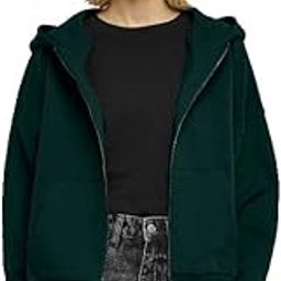 Winter Wear Cotton Oversized Plain Full Sleeves Stylish Hooded Neck Zip Up Crop Zipper for Women-image-93