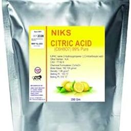 Niks® Citric Acid 350gm 99% pure grade-image-33