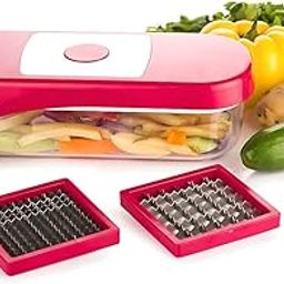 Drumstone ( 15 Years Warranty ) Chopper Stainless Steel and Plastic Vegetable Chopper 2 in-1 Food Chopper Cutter Slicer Dicer, Manual Spiralizer-31