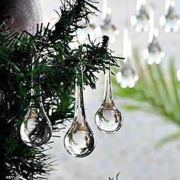 Indian Shelf 20 Pieces Clear Chandelier Crystals Teardrop | Crystal Chandelier Prisms | Crystals Pendants | Hanging Crystals for Centerpieces | Clear Teardrop Beads | Drop Chandelier Pendants-image-54